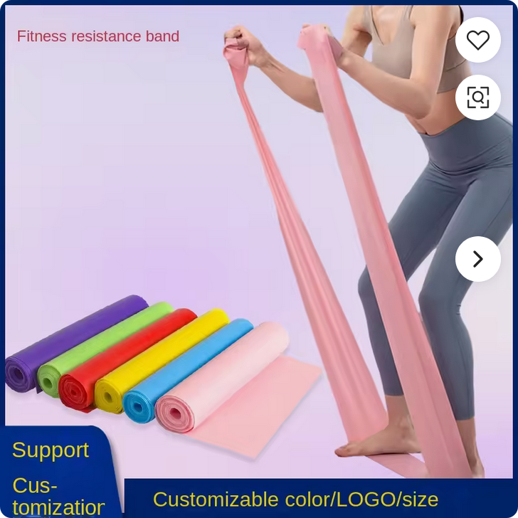 Yoga Dance Resistance Band Pull-Up Strap Fitness Multi-Functional Solid-Color Thermoplastic Elastomer Elastic Resistance Plate